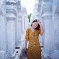 Beiyin Deng in yellow dress